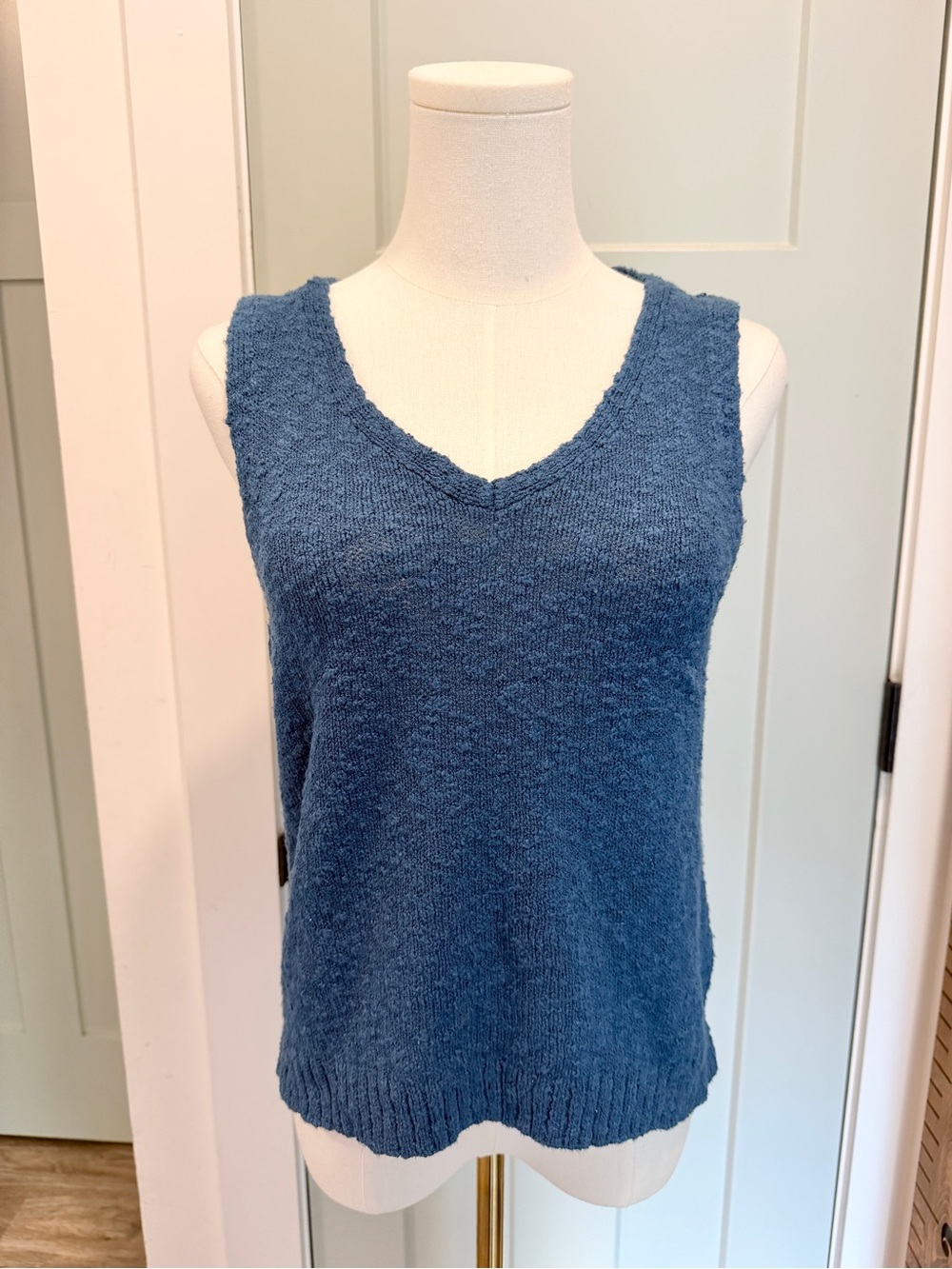 J Crew Marled Sweater Tank Vest Medium Transitional Fall Coastal
